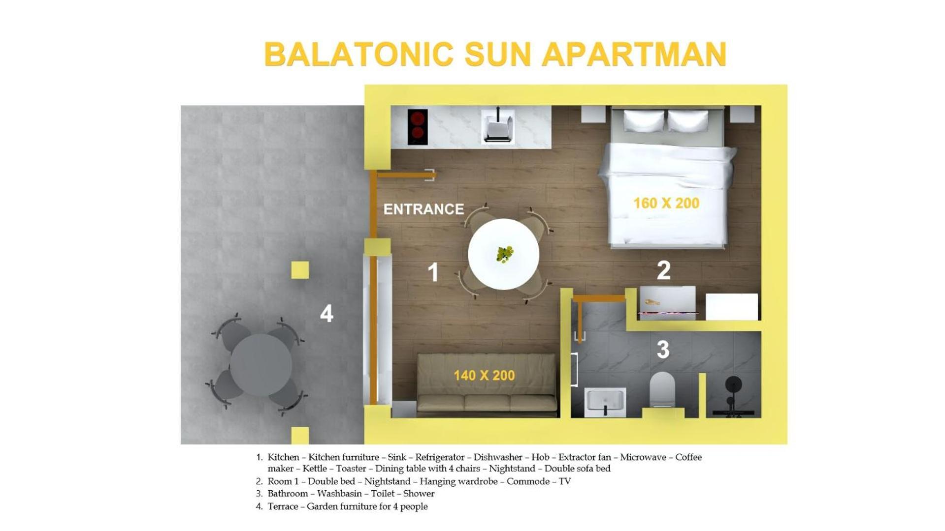 Balatonic Moon&sun Apartmanhaz Siofok