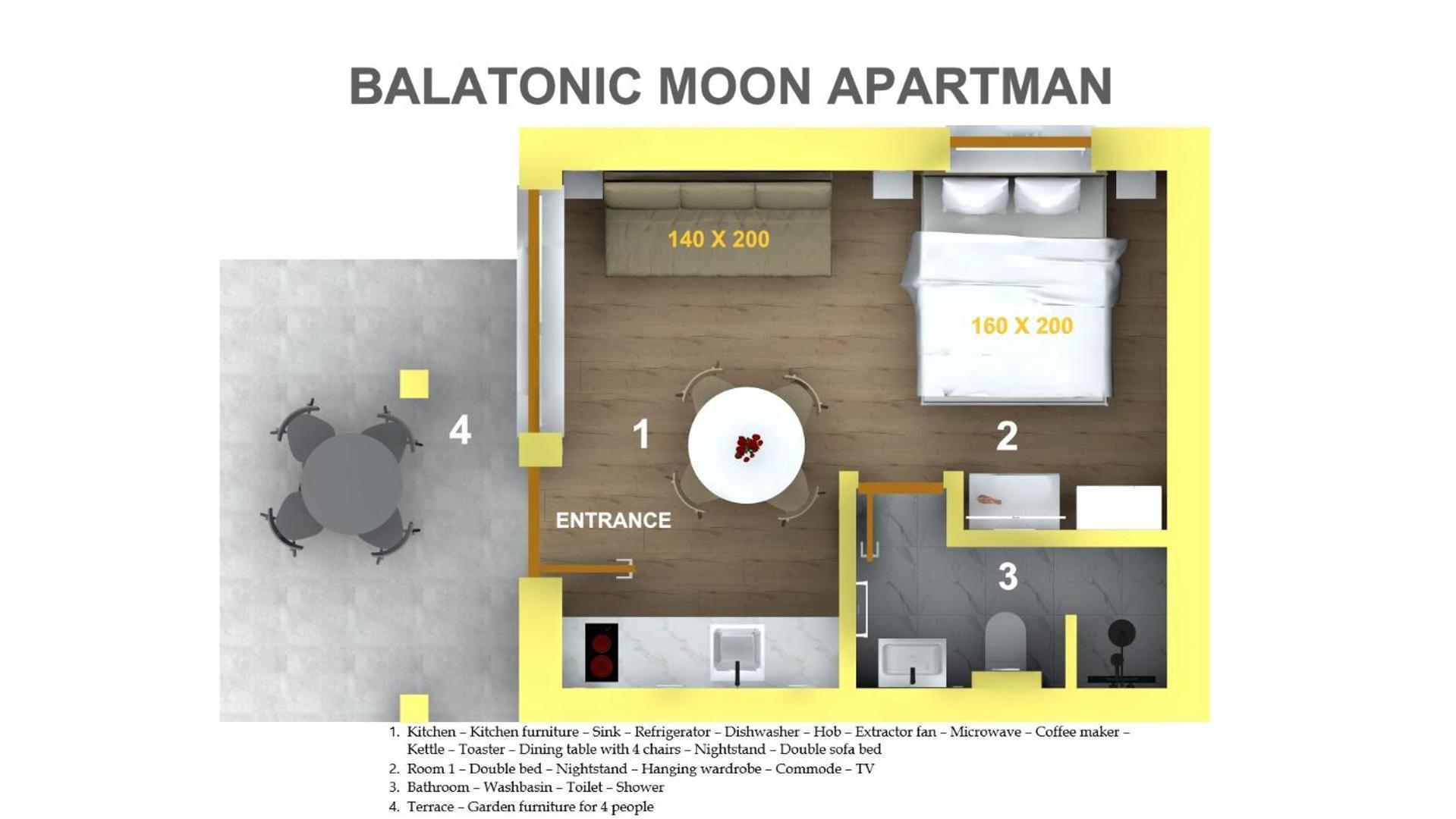 Apartment Balatonic Moon&sun Apartmanhaz